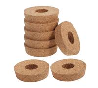 SHINEOFI Lot de 8 Bouchons en Liège Percés pour Vases Hydroponiques en Verre 80X20X73 MM - Couvercles pour Culture Hydroponique Propagation de Plantes en Eau Adaptés aux Bocaux et