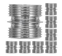 SHINEOFI Lot de 8 Écrous de Connexion Double Tête pour Support d'Étagère en Métal Filetage Industriel 232 MM X 22 MM X 15 MM Connecteur de Rayonnage Polyvalent pour Rangement Atelier