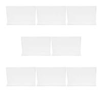 SHINEOFI Lot de 8 Séparateurs D’Étagères Transparents en PVC Forme L Dimensions 20 X 3 X 6 CM Organiseurs pour Placards et Rayonnages Séparateurs Pratiques Cuisine et Rangement Maison