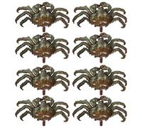 SHINEOFI Lot de 8 set de Ballons Crabe Gonflables en Aluminium Décoration D’Anniversaire Thème Animaux Marins Résistants aux Intempéries Légers et Réalistes pour Fêtes Intérieures et