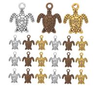 SHINEOFI Lot De 80 Breloques Tortues De Mer Breloques En Alliage En Forme De Tortue Pour La Fabrication De Colliers Bracelets Et Bijoux - Pendentifs Tortues Antiques Miniatures