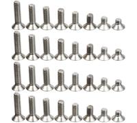 SHINEOFI Lot de 80 Vis à Tête Creuse en Acier Inoxydable 304, Filetage Complet, Tailles M5X6 à M5X20, Boulons à Douille pour Fixation Métallique Industrielle et Usage Intérieur/Extérieur