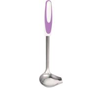 SHINEOFI Louche à Sauce Petite en Acier Inoxydable avec Bec Verseur Incliné Anti-Dérapant Cuillère à Huile Cuisine Violette Accessoire Pratique pour Maison et Préparation Culinaire