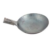 SHINEOFI Louche en Fer Diamètre 20cm, Écope de Curage Robuste pour Nettoyage des Boues d'Égout, Tête de Pelle Grand Format pour Entreprise Industrielle ou Maçon, Cuillère de Maçon sans