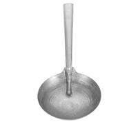 SHINEOFI Louche en Fer Inoxydable 0,8 Mm Petit Modèle Long Manche, Cuillère à Eau Réutilisable pour Alimentation Animale, Outil Robuste Polyvalent pour Ferme et Jardin