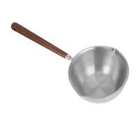 SHINEOFI Louche Inoxydable à Double Bec Verseur Manche Long Ergonomique Cuillère de Cuisine Professionnelle pour Servir Soupes Sauces et Ragoûts avec Précision