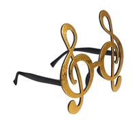 SHINEOFI Lunettes de Note de Musique Légères en ABS Accessoire Photo Amusant pour Fête Musicale et Soirée Costumée 1 Pièce Fournitures de Fête Originales pour Photomaton