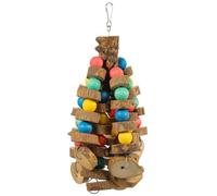 SHINEOFI Mâcher en Bois de Poivre pour Perroquets et Grandes Perruches, Suspendu Crochet Mobile, Jouets en Bois Naturels pour Cages D’Oiseaux, Jouets pour Perruches Calopsittes et Conures