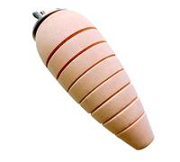 SHINEOFI Mâcher en Bois Forme Carotte pour Lapin Hamster et Oiseaux Barre Debout Kaki et Argenté de Broyage des Dents pour Petits Animaux Soin Dentaire et Divertissement