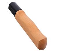 SHINEOFI Manche en Bois Massif Noir pour Couteaux Soi-Même - Poignée de Remplacement Grosse Taille en Bois de Hêtre Accessoire de Réparation pour Couteaux de Chef Installation Facile