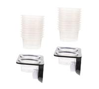 SHINEOFI Mangeoire Reptile Double avec Ventouse Bac Nourriture et Eau pour Terrarium Accessoire Compact et Pratique pour Reptiles Couleur Aléatoire Couleur Aléatoire