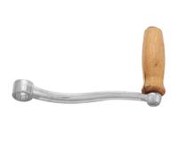 SHINEOFI Manivelle de Hachoir à Viande Manuel en Acier Inoxydable Poignée en Bois Confortable Accessoire Compact pour Broyeur Multifonction la Cuisine Maison et Préparation Saucisses