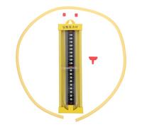 SHINEOFI Manomètre à Tube en U Alliage 0-2000 Pa Testeur de Pression et Vide pour Gaz Naturel et Eau Jauge de Pression Différentiel Industrielle Précise et Résistante