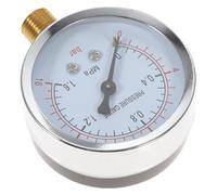 SHINEOFI Manomètre de Pression d'Air 0-180 Psi 1/4 Pouce Filetage Vertical en Acier pour Compresseur d'Air sans Huile Jauge de Mesure Industrielle pour Réservoir et Plomberie Usage