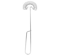 SHINEOFI Manuel à Œufs Acier Inoxydable avec Mèche Spirale Ergonomique pour Cuisine et Barista Agitateur à Ressort pour Mélange Rapide Œufs et Lait Ustensile Pratique et Facile à Nettoyer