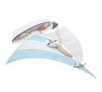 SHINEOFI Maquette de Voilier en Bois Méditerranéen Étoile de Mer et Oiseau Décoratifs, Grand Modèle de Bateau en Fer, Décoration Intérieure pour Bureau et Fête Nautique