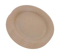 SHINEOFI Marron Soucoupe en Céramique 4 Pièces de Pot de Fleurs | Plateau de Drainage pour Plantes, Usage Jardin et Extérieur, pour Flowerpot et Brazilian Wood
