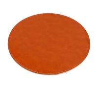 SHINEOFI Marron Tapis de Souris Rond en Microfibre pour Bureau et Maison | Surface Confortable, Mouvement Fluide, Forme Simple et Adorable, Ne Se Déforme Pas