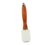 SHINEOFI Marteau à Sculpter le Cuir Manche en Bois, Maillet Léger en Nylon pour Travail du Cuir DIY, Surface Lisse pour Artisanat
