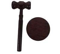 SHINEOFI Marteau de Juge avec Base pour Garçon Fille Marteau de Jeu de Rôle pour Cérémonie de Capture Garçon Fille Rougeâtre