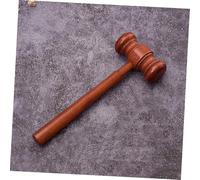 SHINEOFI Marteau de Juge Bois avec Base Accessoire Costume Justice Garçon Fille Jeu de Rôle Tribunal Sécurisé et Naturel