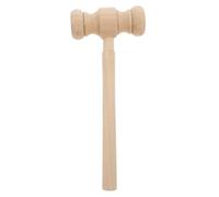SHINEOFI Marteau de Juge Bois Massif pour Garçon Fille Mallet Solide pour Jeux de Rôle et Cosplay Accessoire Costume Halloween Mallet Mini Bois Naturel pour Activités Parent Garçon Fille