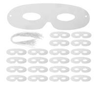 SHINEOFI Masque Vierge 80 Pièces De Demi-Masque De Mascarade Blanc Masques En Papier Non Pour Halloween Carnaval Fournitures De Fête Accessoires De Cosplay