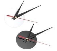 SHINEOFI Mécanisme D'horloge Silencieux DIY 2 Pcs, Mouvement D'horloge à Aiguilles Noir et Blanc, Kit de Réparation pour Horloge Murale, Accessoires Précis pour Cadran, Adapté Bureau
