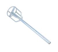 SHINEOFI Mélangeur de Peinture en Fer Argenté pour Perceuse Électrique, Accessoire Recyclable et Résistant la Corrosion, pour Peinture et Enduit