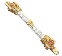 SHINEOFI Mezouza de Porte Juive Côté Droit 15 Cm Métal Violet Parchemin Artisanale Décoration Maison Bénédiction Présent