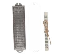 SHINEOFI Mezouzah Métal Rétro avec Parchemin Sacré Décoration Murale Religieuse Judaïsme Objet de Prière Symbolique pour Porte Artisanat Vintage Élégant et Cadeau Significatif