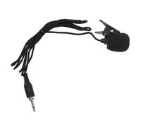 SHINEOFI Micro-Cravate 3,5mm à Vis, Microphone Noir pour Ordinateur et | Câble Filaire Plug-and-play, Fixation Col, Nylon et Métal, pour Enseignants, Streamers, Réunions en Ligne