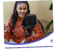 SHINEOFI Microphone Isolation Shield Mousse Bruit Écran Insonorisé Professionnel de Bruit Compatible Plupart des Microphones Standard Facile à Installer et Durable