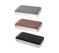 SHINEOFI Mini Enceinte sans Fil Compacte Portable pour Maison et Bureau, Caisson de Basses, Cadre Métallique Noir, Utilisation Outdoor et Voyage, Haut-Parleur