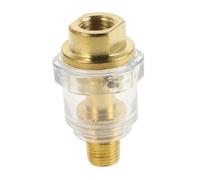 SHINEOFI Mini Graisseur 1/4 Pouce Doré En Laiton Et Plastique, Lubrificateur Automatique Pour Outils Pneumatiques, Accessoire Compresseur D'air, Usage Professionnel, Pièce Détachée Compacte