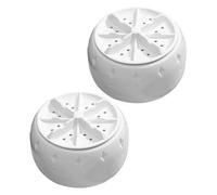 SHINEOFI Mini Machine à Laver Portable Automatique Turbo 2 Pièces En Plastique Pour Textiles Délicats, Pour Camping-car, Appartement Et Voyage, Lavage Rapide Et Prévention Des Odeurs