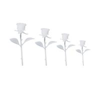 SHINEOFI Mini Rose ornementale 3D, 4 pièces modèles 30 mm en Plastique, pour création de Bijoux, DIY Crystal Craft et décor de Maison