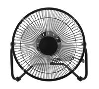 SHINEOFI Mini Ventilateur de Bureau USB en Métal Noir, Rétro, Silencieux, 2 | Orientation Réglable à 360 Degrés, Alimentation Cinq Volts, Câble Inclus, Format Léger pour Ordinateur Portable, Bureau