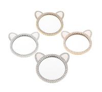 SHINEOFI Miroir à Selfie Pour Téléphone Portable 4pcs Oreilles De Chat Eye-catching Fonction Décorative Pour Touchups DIY