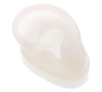 SHINEOFI Modèle D'oreille Gauche en Silicone Réaliste Support D'exposition Blanc, Résistant à L'usure, pour Étudiants en Médecine et Soins Infirmiers