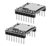 SHINEOFI Module Lecteur Mp3 Mini Open Source Noir, Compatible Microcontrôleur, Lecture Locale, Plastique et Composants Électroniques, Lot de 2 Pièces pour Projets Audio et Salles de Classe