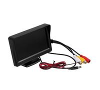 SHINEOFI Moniteur de Rétroviseur Noir 4,3 Pouces pour Voiture Affichage Haute Définition Portable en Plastique et Verre, Écran de Visualisation Arrière pour Véhicule