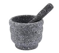 SHINEOFI Mortier et Pilon en Granit pour Médecine Cuisine, Presse-ail Manuel Multifonction, Bol de Broyage Pratique, Ensemble Maison pour Herbes et Épices, Accessoire la Cuisine Polyvalent