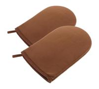 SHINEOFI Moufles D'application Autobronzant Corps en Éponge et Film Imperméable, Application Uniforme et Absorption Améliorée, pour Diverses Occasions