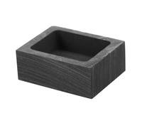 SHINEOFI Moule Carré Graphite Résistant Haute Température pour Fusion Or Argent Bijoux DIY avec Canal Huile pour Fonte Métal