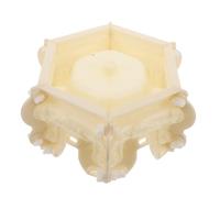 SHINEOFI Moule en Plastique Beige pour Base de Colonne en Béton Réutilisable, Design Précis pour Décoration de Jardin et Support de Sculptures D'extérieur