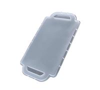 SHINEOFI Moule en Silicone Blanc Surface Intérieure Lisse et Démoulage Facile pour Plateau à Thé DIY en Résine Époxy pour Amateurs de Création Artisanale