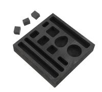 SHINEOFI Moule Graphite 11 Trous Creuset Rectangulaire Moulage Bijoux Professionnel Solide Création Artisanale Affinage Métal Usage Bijoutier