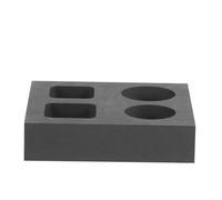 SHINEOFI Moule Graphite Cavités pour Fusion Métaux Lingotière pour Cuivre et Moulage Rapide pour Éducation et Analyse Scientifique
