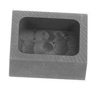SHINEOFI Moule Graphite pour Fusion Métallique Outil Durable pour Bijoux à Haute Température pour Fusion de Métaux Parfait pour Diy et Éducation Scientifique